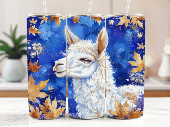 3D Alpaca Embroidery Tumbler Wrap: A Unique Graphics Asset