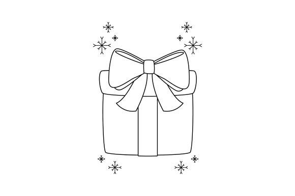 Christmas Present - Embroidery Pattern for Holiday Crafts
