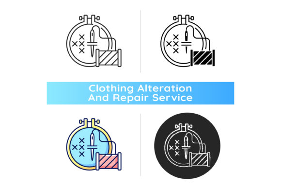 Embroidery Black Linear Icon: A Versatile Graphics Asset