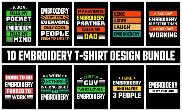 Embroidery Bundle 3: A Versatile Graphics Asset for Crafts