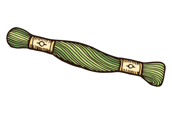 Embroidery Thread Skein Color Sketch: A Versatile Graphics Illustration