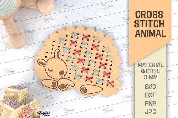 Explore Cross Stitch Animals LaserCut. Sheep SVG for Crafting
