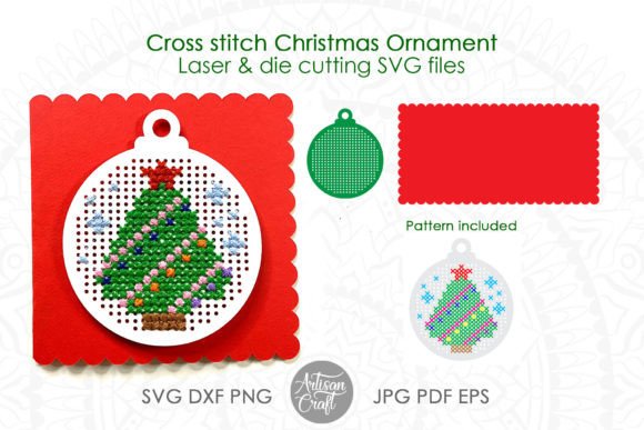 Review: Cross Stitch Christmas Ornament SVG for Graphics