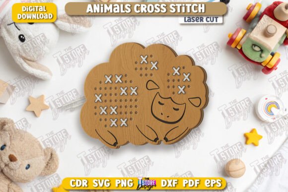 Review: Cross Stitch Sheep for Laser Cutting in Toys