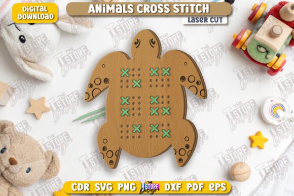 Review: Cross Stitch Turtle for Laser Cutting in Other Toys Games