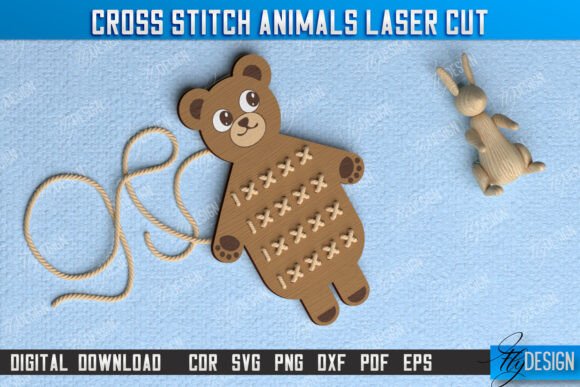 Reviewing Cross Stitch Bear Montessori Lacing for Laser Cutting Projects